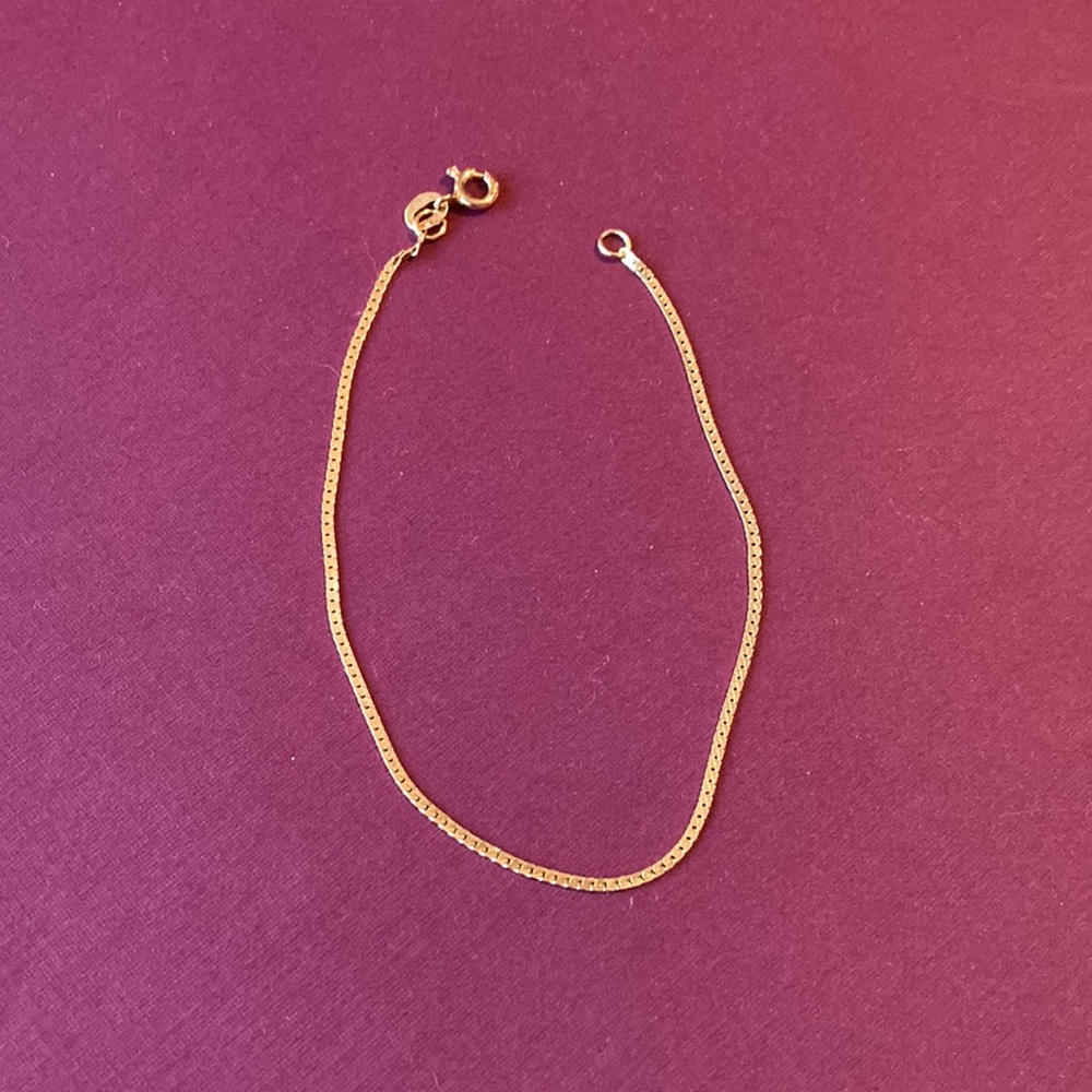 14k Gold “Nothing” Bracelet